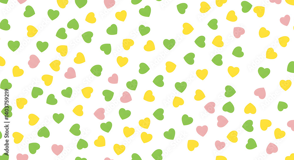 Pastel Heart Scatter AI Generated Pastel Heart Scatter AI Generated