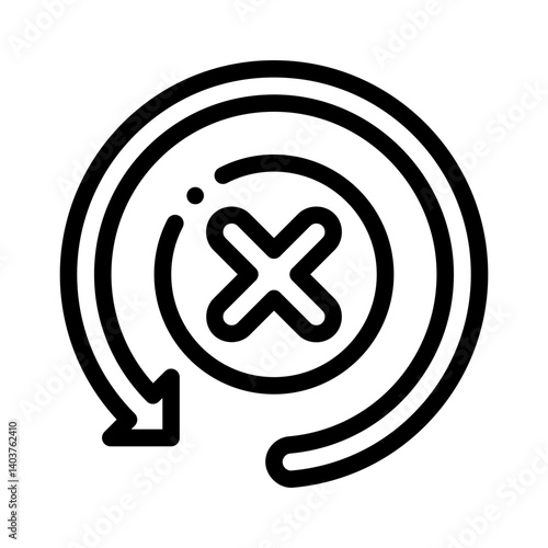 cross line icon