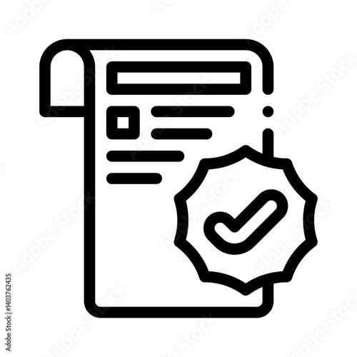 verified line icon