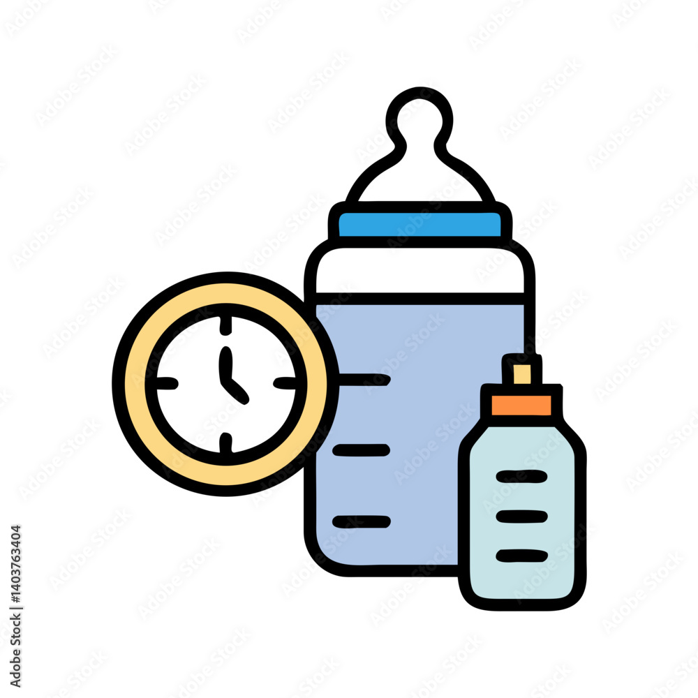 Feeding Bottle Icon Representing Baby Formula or Infant Feeding Feeding Bottle Icon Representing Baby Formula or Infant Feeding