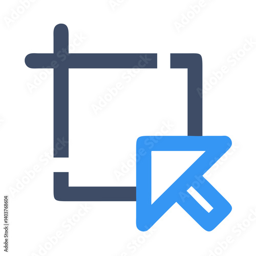 Image with Selection Handles Icon Representing Image Editing