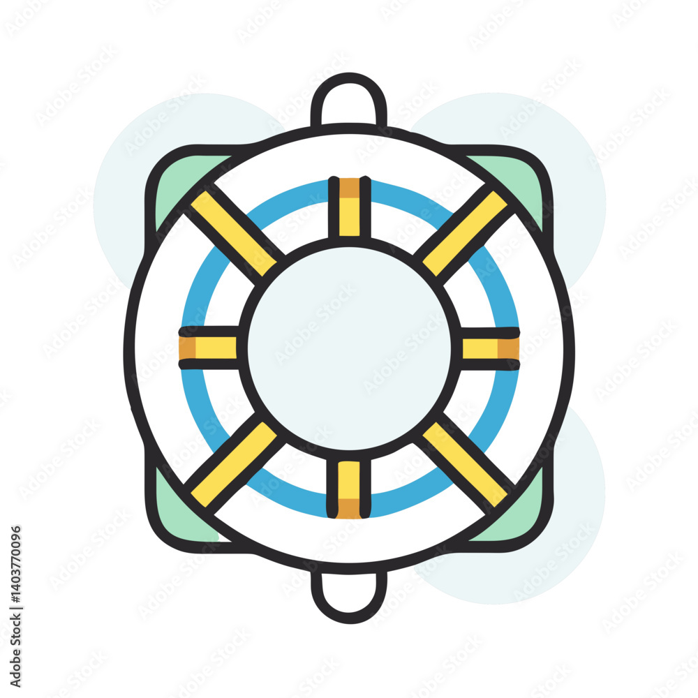 Lifesaver Ring Icon Representing Travel Safety Lifesaver Ring Icon Representing Travel Safety