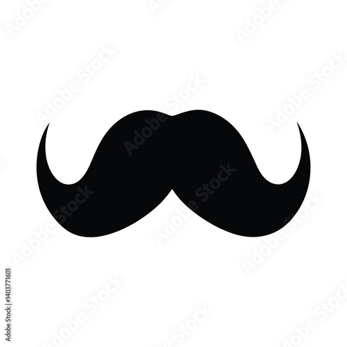 mustache silhouette art