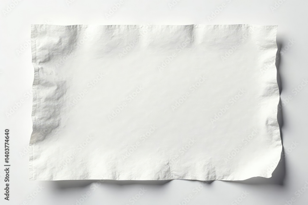 Obraz premium Delicate, textured flap against stark white backdrop Details highlighted , white, simple