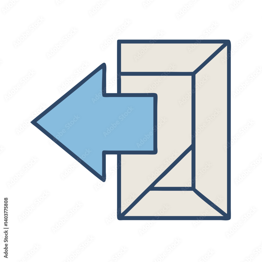 Origami Fold with Right Arrow Icon Representing Step-by-Step Instruction and Paper Folding Direction Origami Fold with Right Arrow Icon Representing Step-by-Step Instruction and Paper Folding Direction