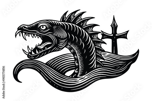 Tableau sur toile leviathan cross