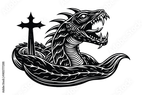 Konstfotografi leviathan cross