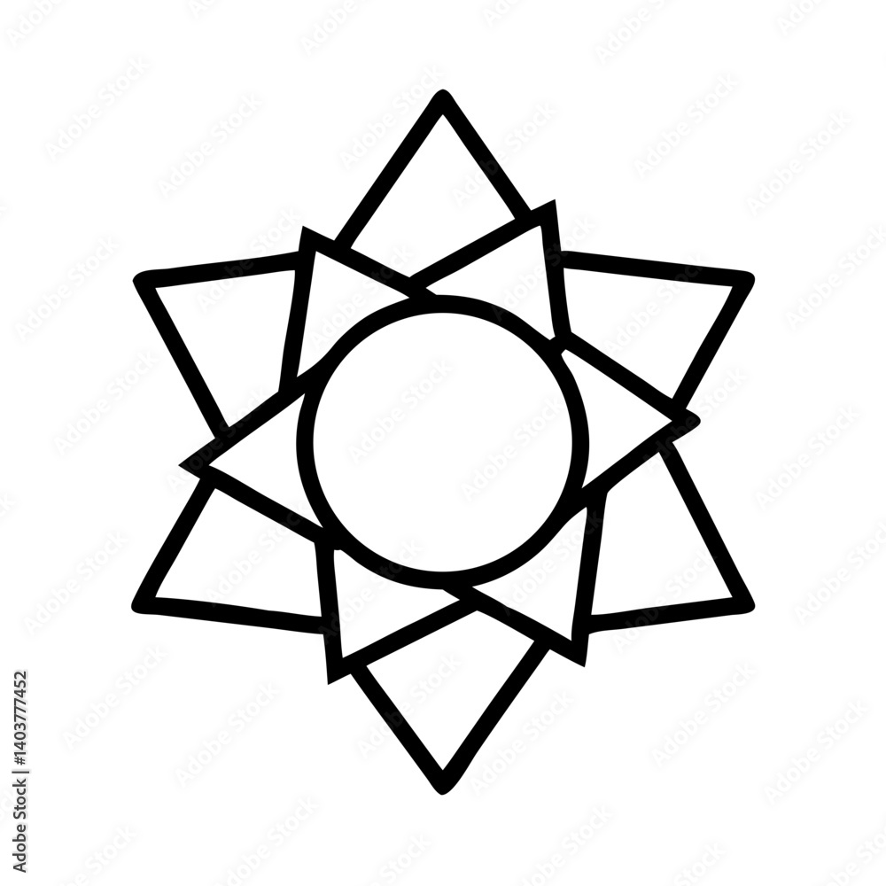Origami Sun Icon Representing Decorative Circular Design and Radiant Paper Art
Origami Sun Icon Representing Decorative Circular Design and Radiant Paper Art