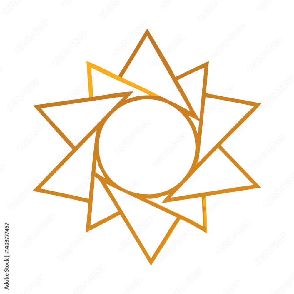 Origami Sun Icon Representing Decorative Circular Design and Radiant Paper Art
Origami Sun Icon Representing Decorative Circular Design and Radiant Paper Art