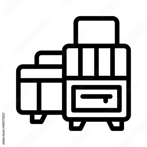 baggage claim line icon