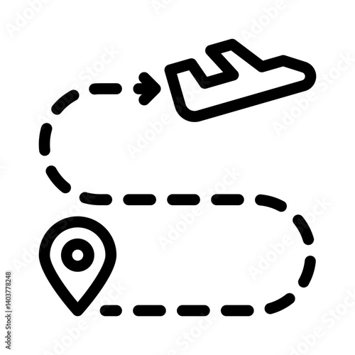 flight path line icon