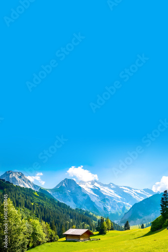 Berglandschaft mit Almen