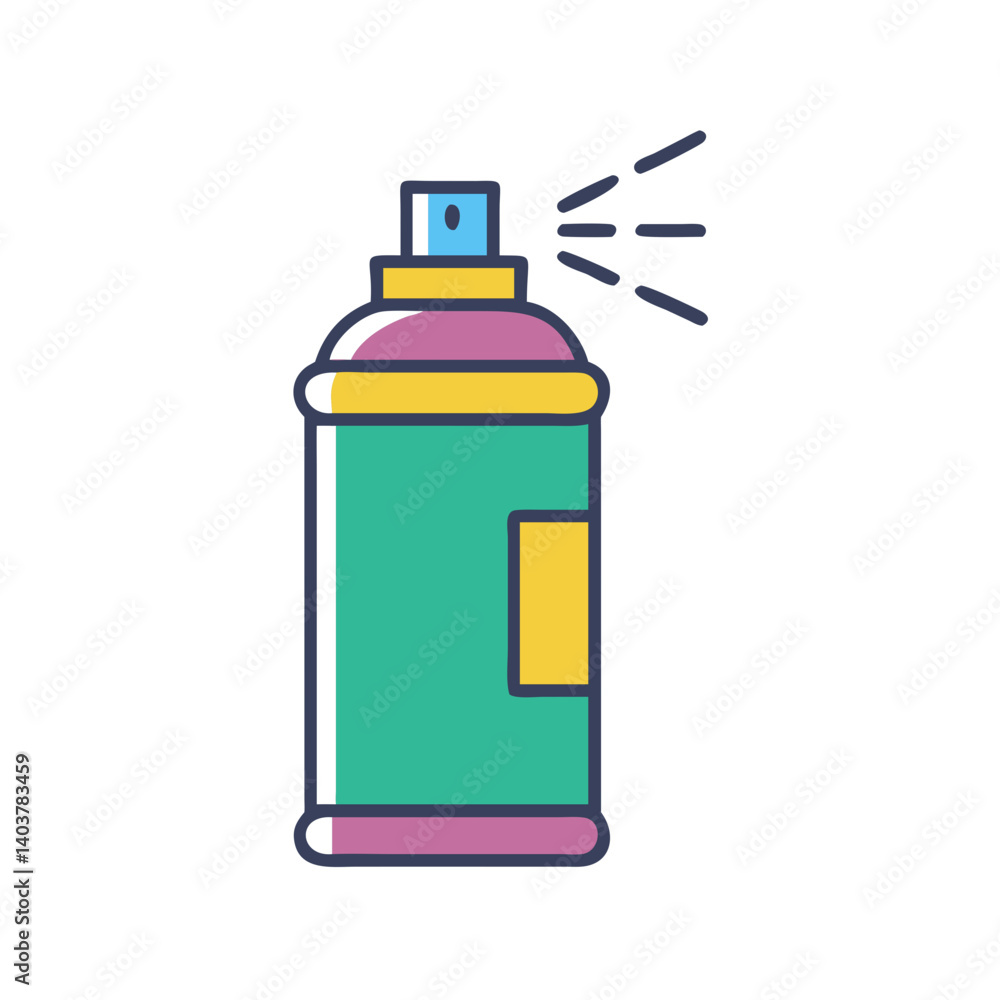 Spray Paint Can Icon Representing Graffiti Art and Street Creativity Spray Paint Can Icon Representing Graffiti Art and Street Creativity