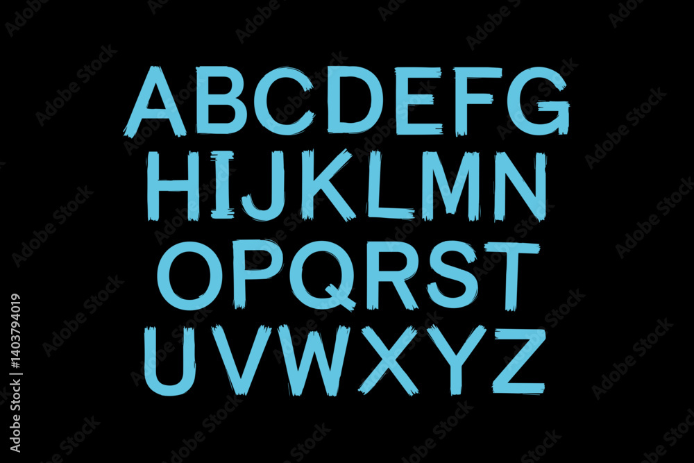 SkyScratch - Bold Distressed Font
A bold, distressed font with a sky blue hue on a black backdrop. SkyScratch - Bold Distressed Font
A bold, distressed font with a sky blue hue on a black backdrop.