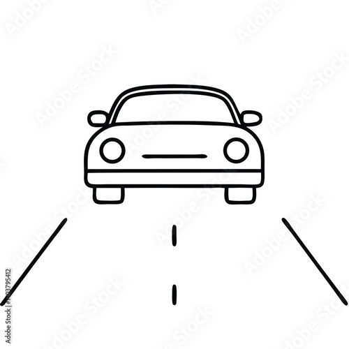 Obraz na płótnie car vector illustration on white background w salonie