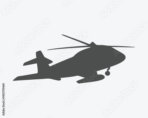 helicopter in flight icon design.