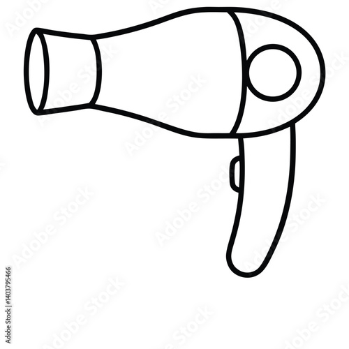 Obraz na płótnie Vector illustration hair dryer on white background w salonie
