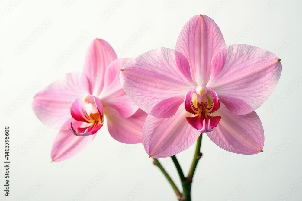 Stunning floral bloom against bright white backdrop, botanical, clean Stunning floral bloom against bright white backdrop, botanical, clean