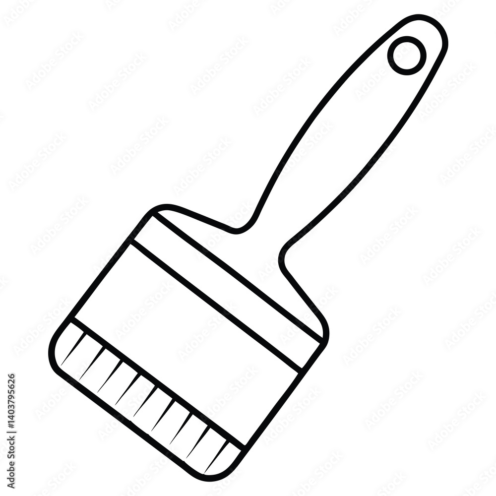 vector illustration of a brush