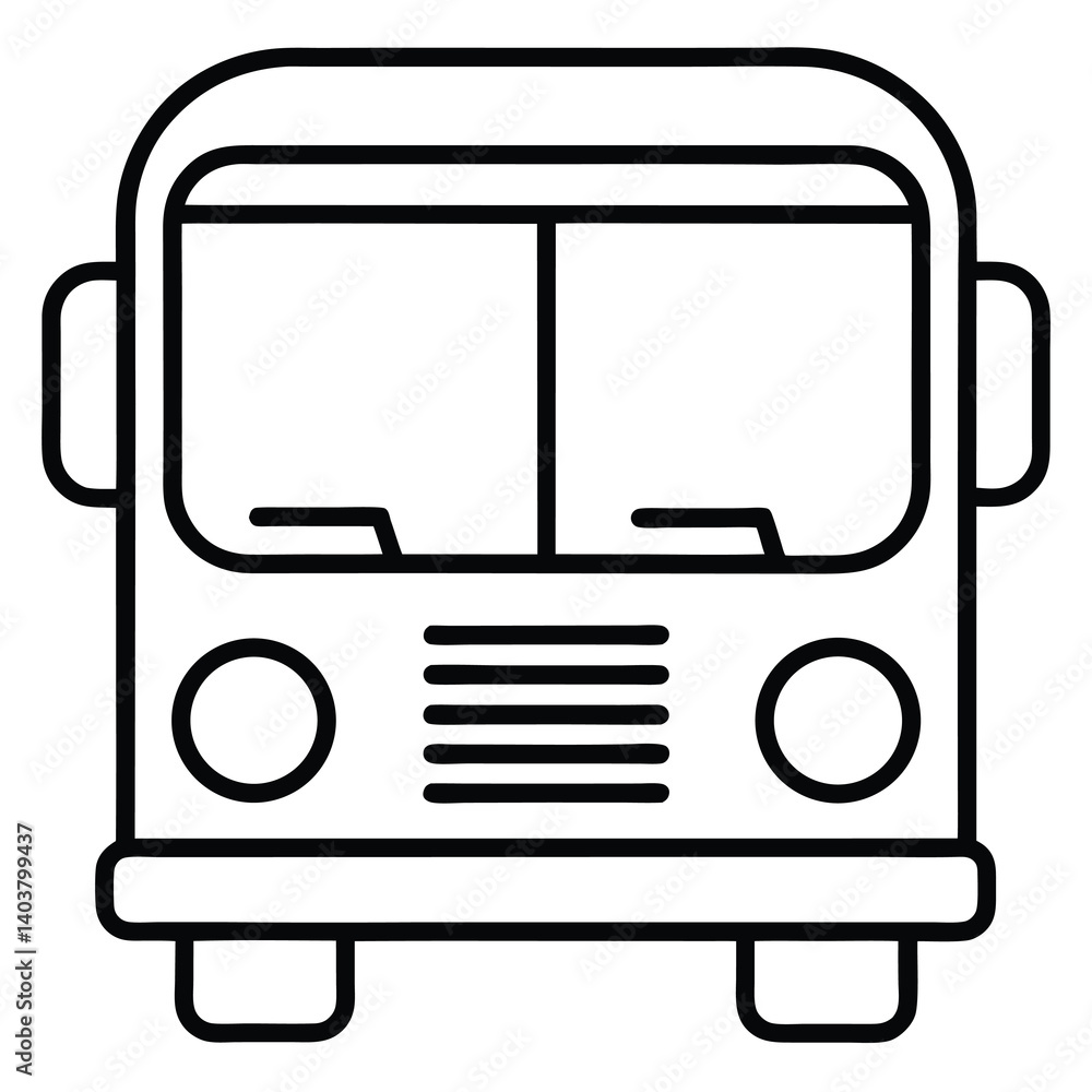 Bus icon vector illustration