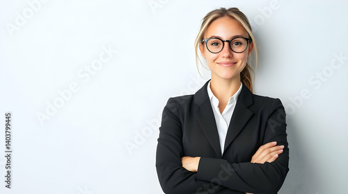 Smiling Professional Woman In Formal Attire