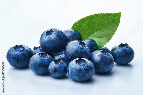 Wallpaper Mural A cluster of fresh blueberries, their glossy skins shimmering with vibrant hues,  Torontodigital.ca