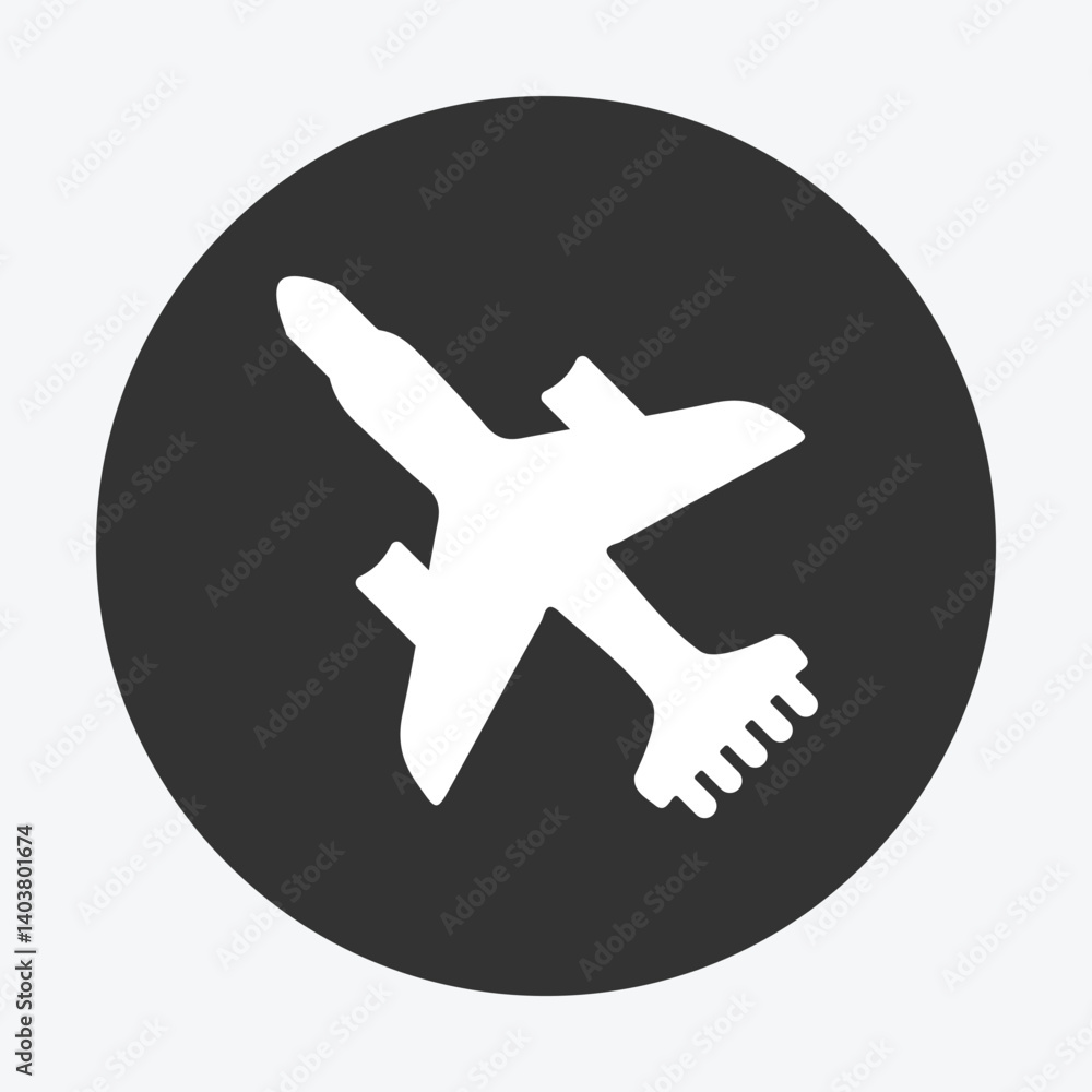 Obraz premium plane icon illustration