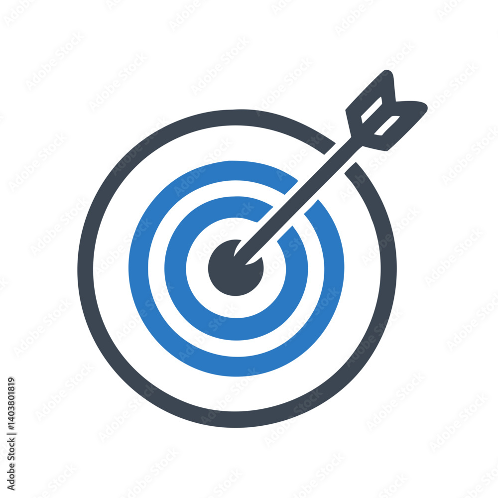 Target icon representing goals and achievement concepts