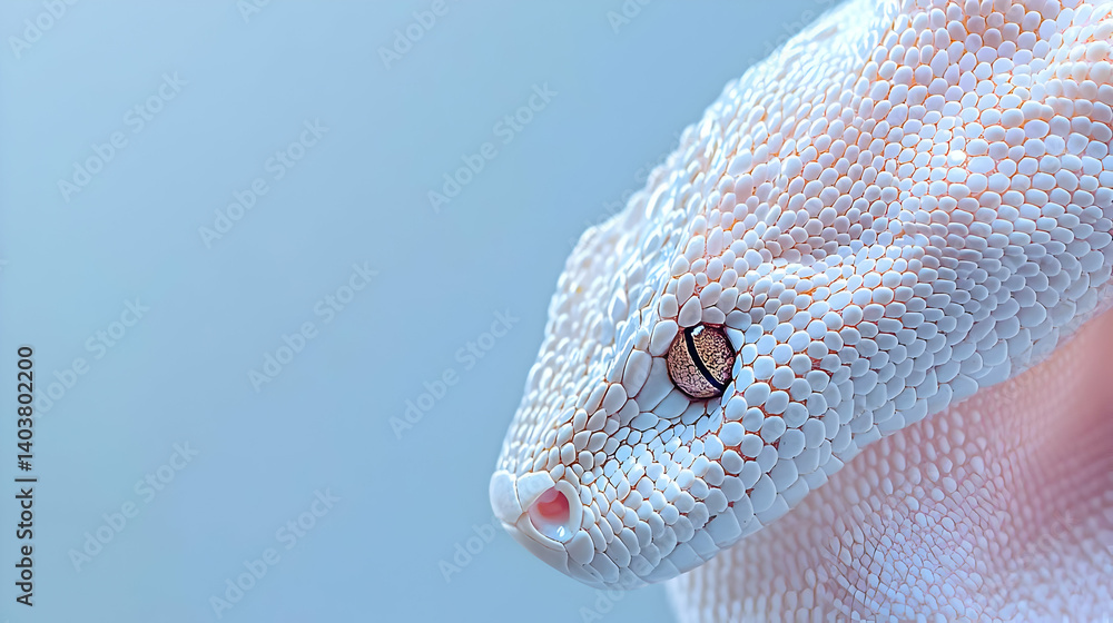 Fototapeta premium Close Up Of White Snake Head