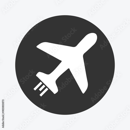 Simple vector illustration of a plane.