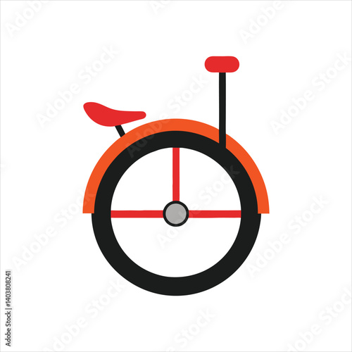 Electric Monowheel Icon Sustainable Personal Transport Vector