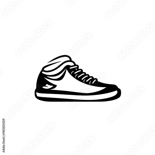 Simple shoes shop logo vector. Modern shoes shop icon.