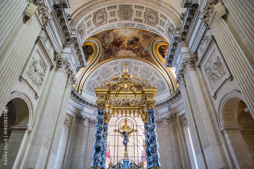 L'intérieur de l'Hôtel des Invalides à Paris capitale de la France