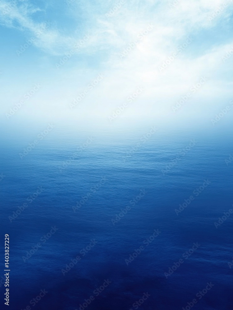 Serene ocean vista with soft sky and gentle light creating a peaceful and calming atmosphere blue water horizon Serene ocean vista with soft sky and gentle light creating a peaceful and calming atmosphere blue water horizon