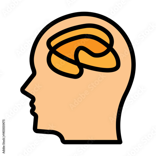 Psychological Disorders Vector Filled Icon Design
