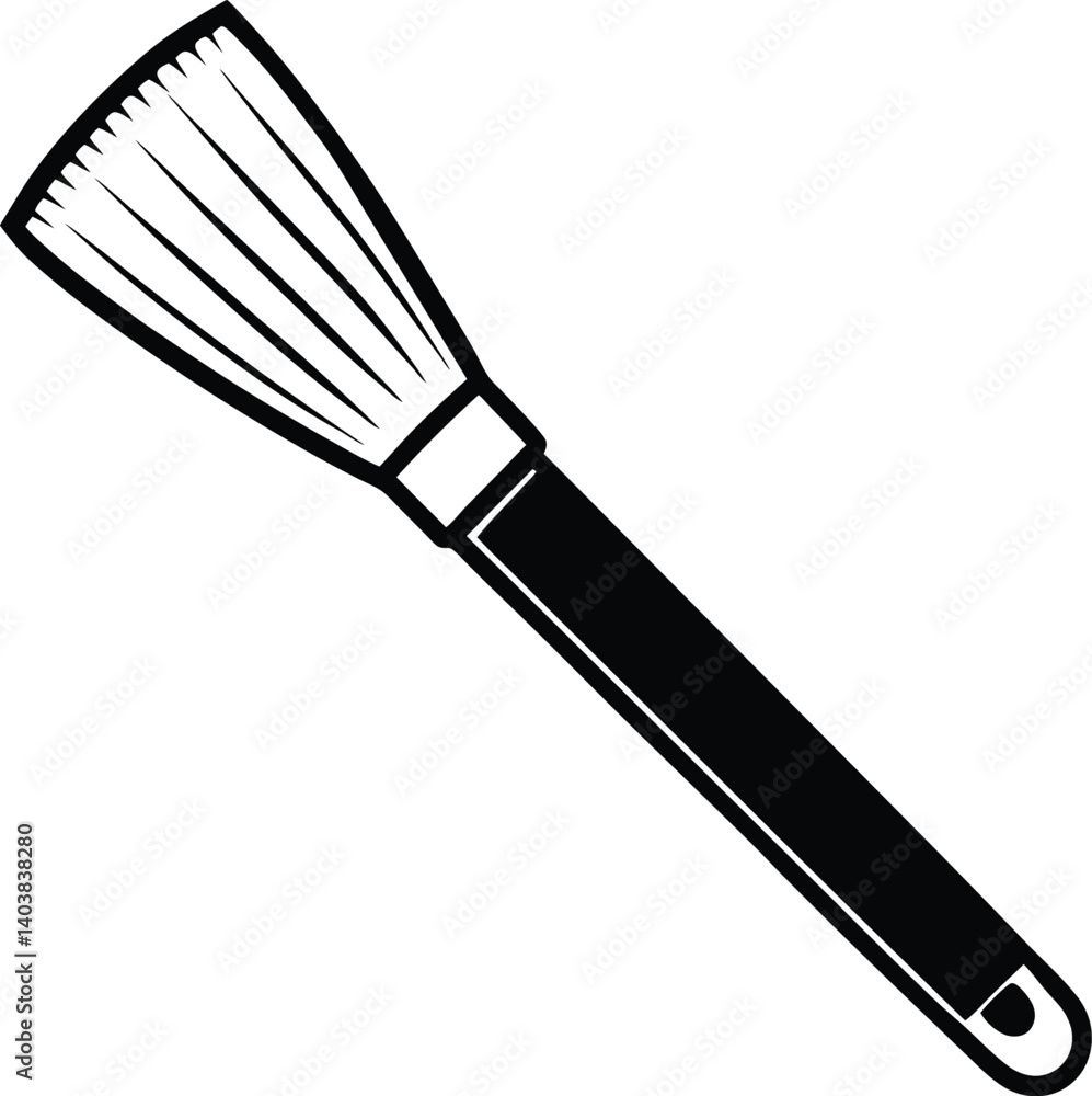 Fototapeta premium Brush vector silhouette illustration 