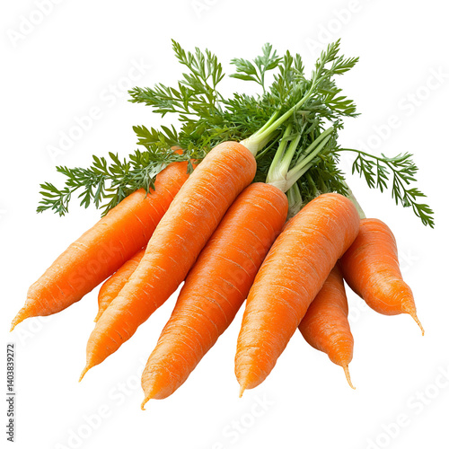 Fresh Orange Carrots Bunch Healthy Vegetables,