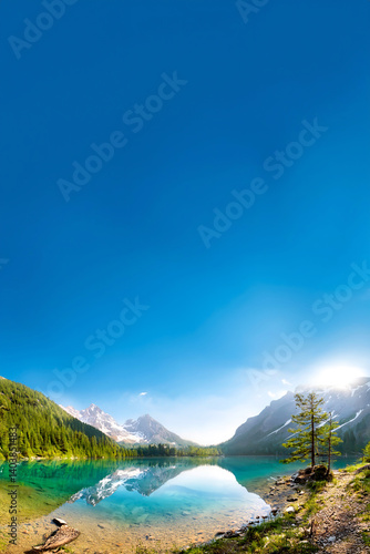Berglandschaft mit See
