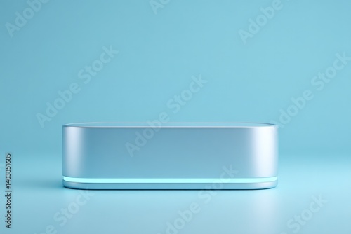 Wallpaper Mural showcase sleek 3d model of futuristic gadget on smooth solid color background Torontodigital.ca