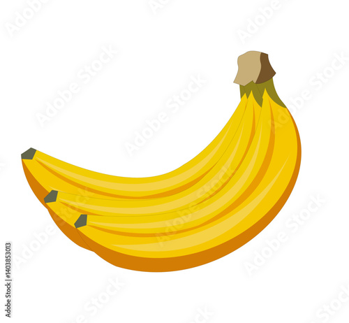 banana isolated on white background