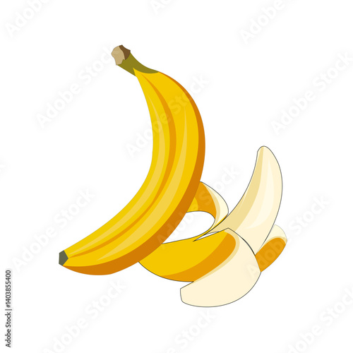 bunch of bananas,vektor ilustrasi buah pisang
