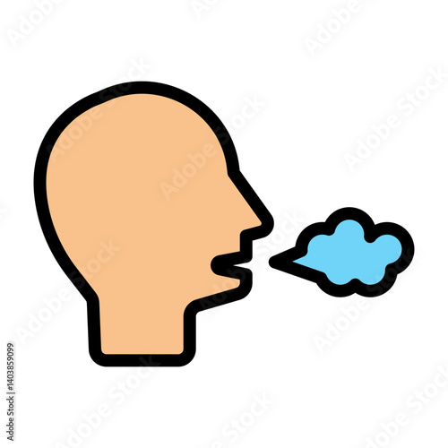 Wallpaper Mural Breath Cloud Vector Filled Icon Design Torontodigital.ca