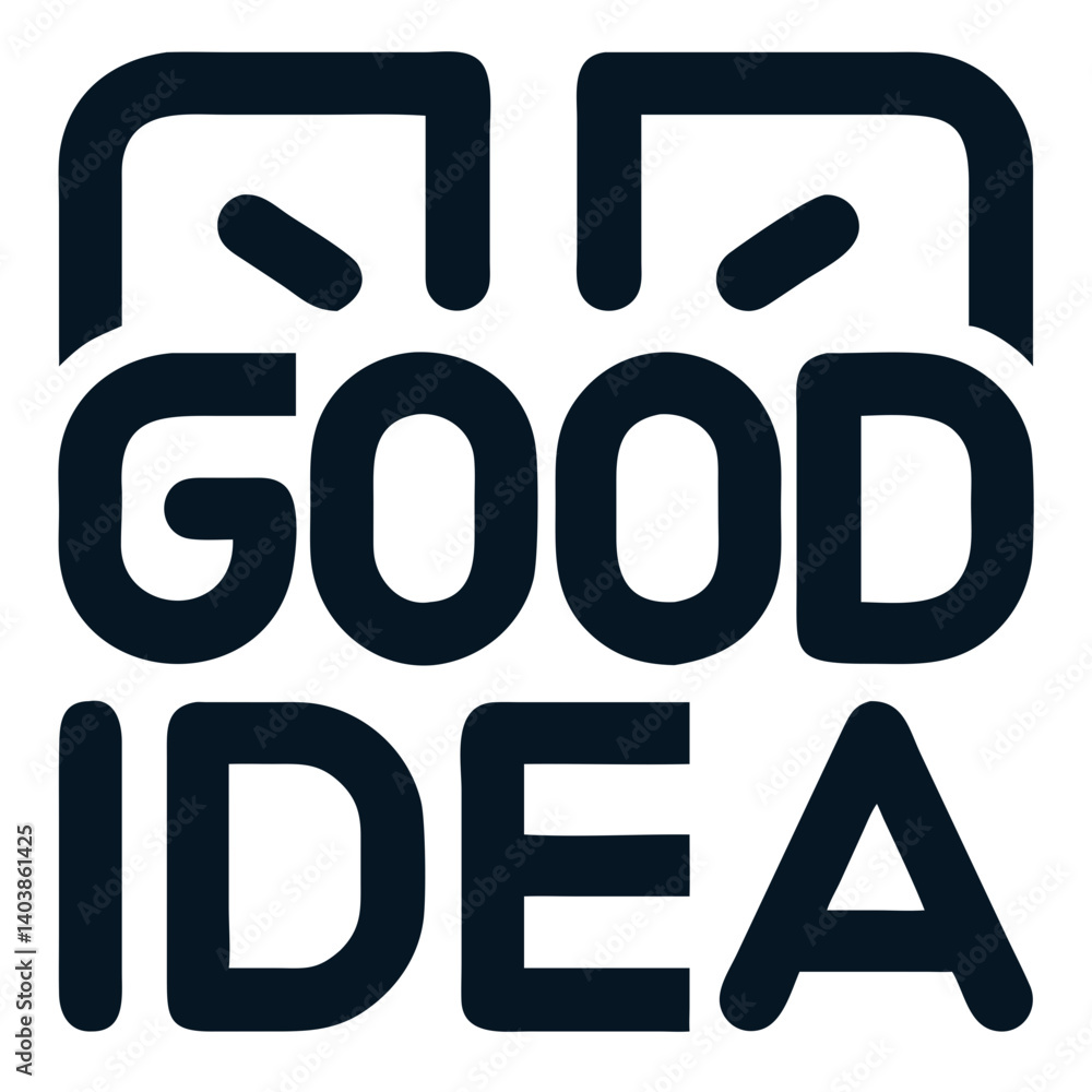 Good Idea Logo Brain Icon for Creative Inspiration and Ideas Good Idea Logo Brain Icon for Creative Inspiration and Ideas
