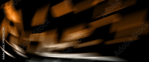 orange and grey abstract background with motion blur and halftone texture