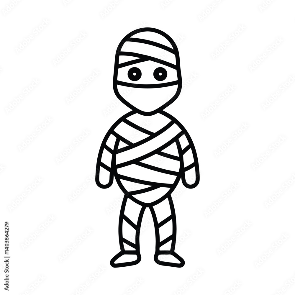 mummy character line art on white background (1).eps mummy character line art on white background (1).eps