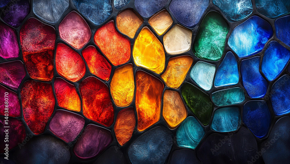 custom made wallpaper toronto digitalVibrant stained glass mosaic with colorful light patterns showcasing artistic craftsmanship and creativity