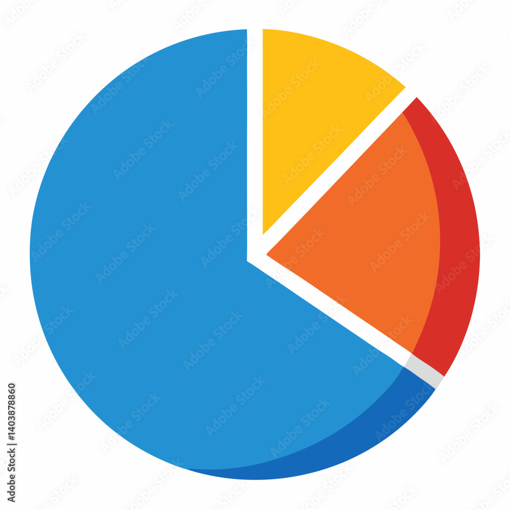 Data Visualization Pie Chart: A clean and modern pie chart with four distinct sections representing data segments. The colors are vibrant and visually appealing. Data Visualization Pie Chart: A clean and modern pie chart with four distinct sections representing data segments. The colors are vibrant and visually appealing.