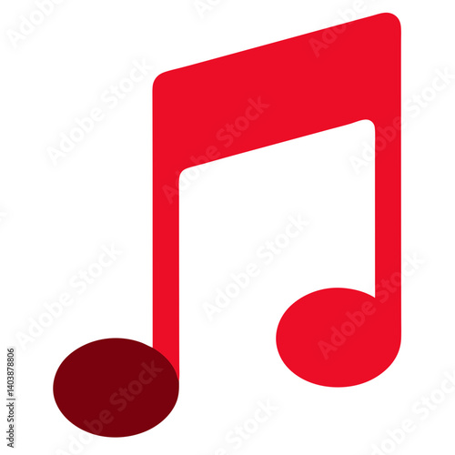 Musical Note: A vibrant red musical note stands out, embodying the rhythm and soul of music. Its design speaks volumes, carrying a tune that evokes the heart.