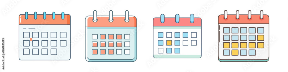 calendar icon, calendar vector illustration-simple illustration of calendar, perfect for calendar logos and icons calendar icon, calendar vector illustration-simple illustration of calendar, perfect for calendar logos and icons