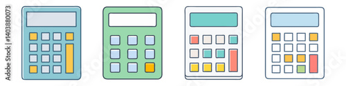 calculator icon, calculator vector illustration-simple illustration of calculator, perfect for calculator logos and icons